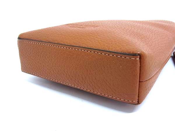 COACH コーチ ショルダーバッグ ハドソン フォーン ランヤード CB910 ブラウン系 レザー メンズ ポシェット 超美品
