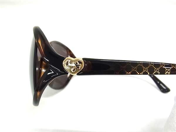 GUCCI グッチ サングラス GG柄 ラブリーハート GG3792/F/S ブラウン プラスチック レディース べっ甲調 美品
