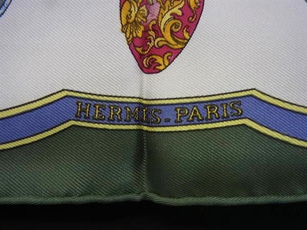HERMES エルメス ハンカチーフ ポケットチーフ カレ45 マルチカラー シルク100％ レディース Qu importe le flacon 香水瓶 プチカレ ガヴロッシュ 美品