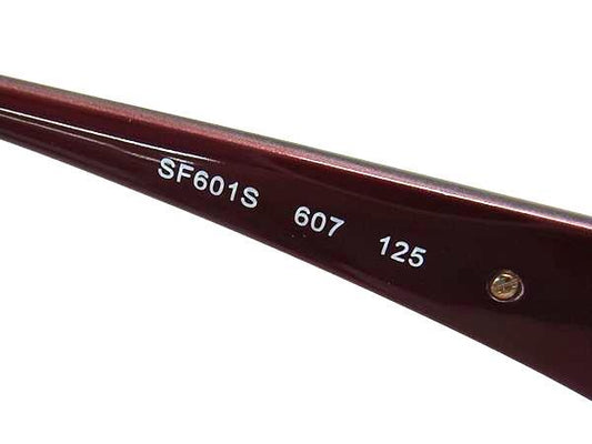 Salvatore Ferragamo フェラガモ サングラス ダブルガンチーニ SF601S レッド ボルドーグラデーション プラスチック レディース ゴールド金具 美品