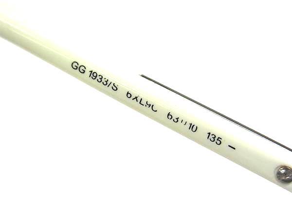 GUCCI グッチ サングラス シェリーライン GG1933/S アイボリー グレーグラデーション プラスチック メンズ