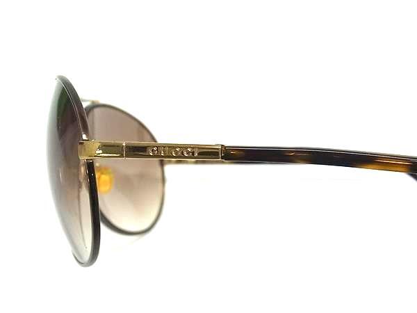 GUCCI グッチ サングラス ティアドロップ GG1889/S ゴールド クリアブラウン プラスチック メンズ