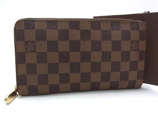 LOUIS VUITTON ルイヴィトン 長財布 ジッピー オーガナイザー N60003 エベヌ（ブラウン） ダミエ メンズ ラウンドファスナー 二つ折り ゴールド金具