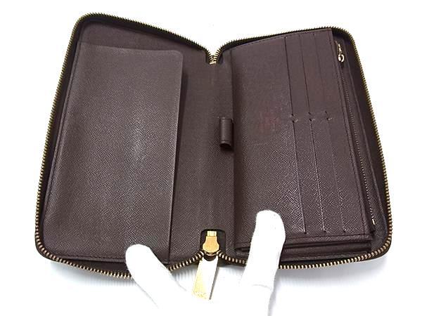 LOUIS VUITTON ルイヴィトン 長財布 ジッピー オーガナイザー N60003 エベヌ（ブラウン） ダミエ メンズ ラウンドファスナー 二つ折り ゴールド金具