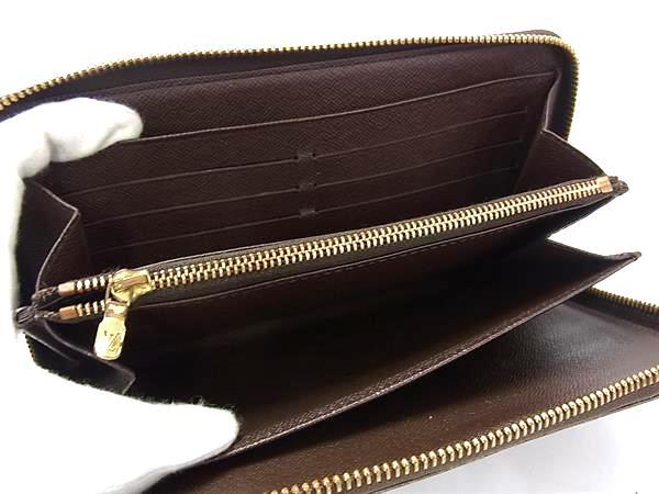 LOUIS VUITTON ルイヴィトン 長財布 ジッピー オーガナイザー N60003 エベヌ（ブラウン） ダミエ メンズ ラウンドファスナー 二つ折り ゴールド金具