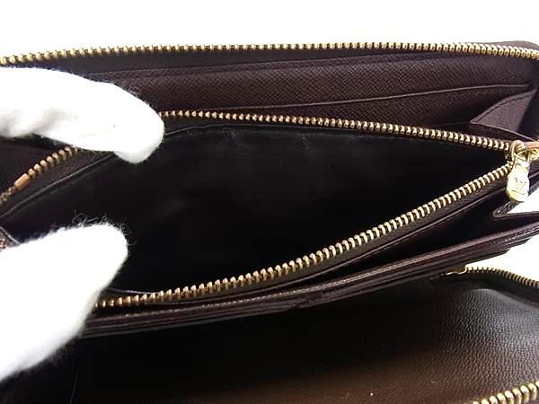 LOUIS VUITTON ルイヴィトン 長財布 ジッピー オーガナイザー N60003 エベヌ（ブラウン） ダミエ メンズ ラウンドファスナー 二つ折り ゴールド金具
