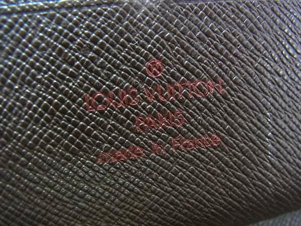 LOUIS VUITTON ルイヴィトン 長財布 ジッピー オーガナイザー N60003 エベヌ（ブラウン） ダミエ メンズ ラウンドファスナー 二つ折り ゴールド金具