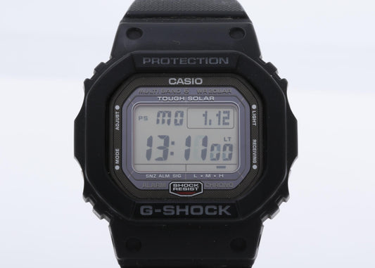 CASIO カシオ 時計 GSHOCK DIGITAL 5000 SERIES GW5000U ブラック ステンレススチール／樹脂 メンズ デジタル 美品