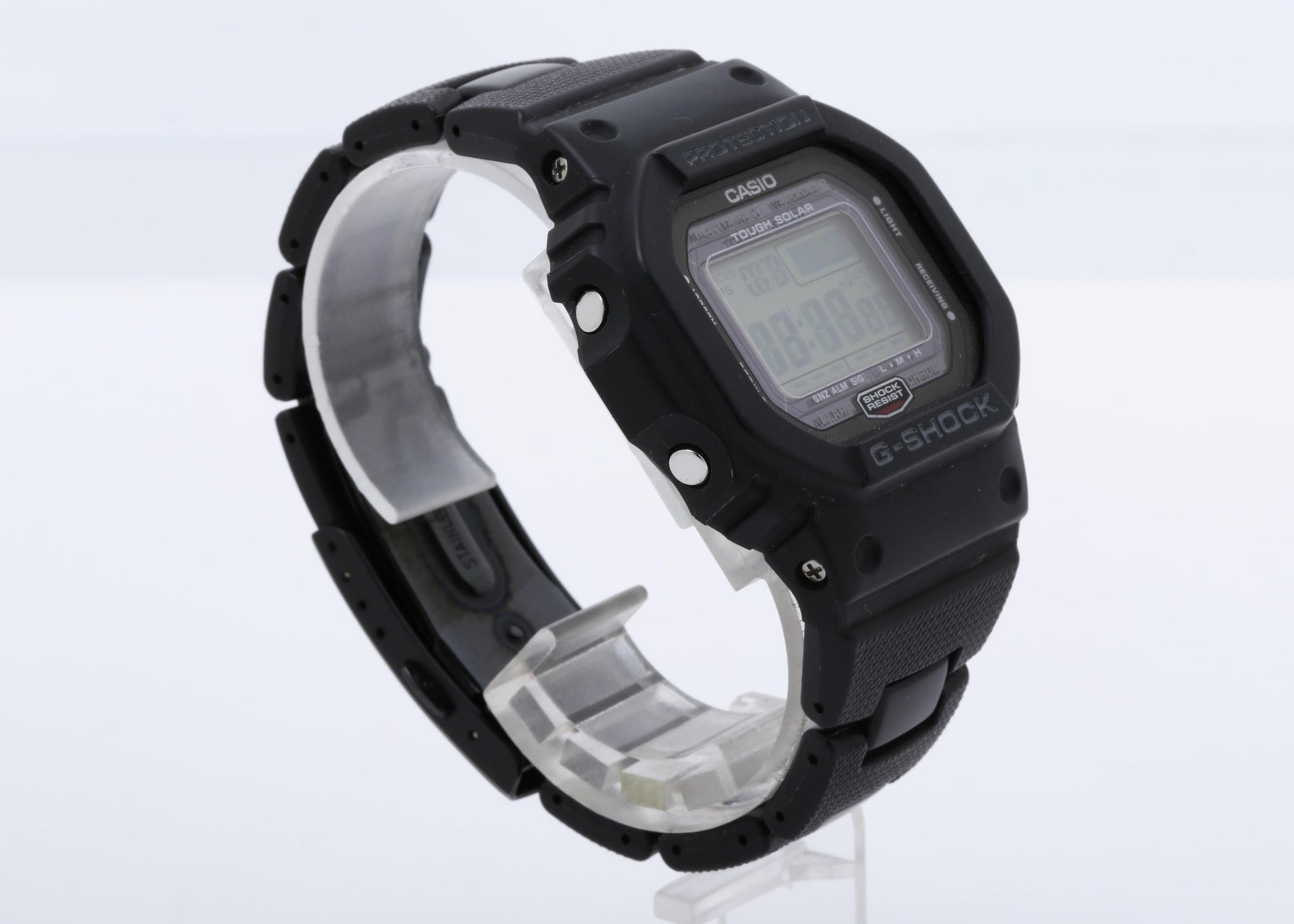 CASIO カシオ 時計 GSHOCK DIGITAL 5000 SERIES GW5000U ブラック ステンレススチール／樹脂 メンズ デジタル 美品