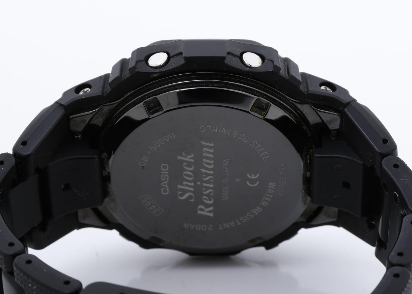 CASIO カシオ 時計 GSHOCK DIGITAL 5000 SERIES GW5000U ブラック ステンレススチール／樹脂 メンズ デジタル 美品