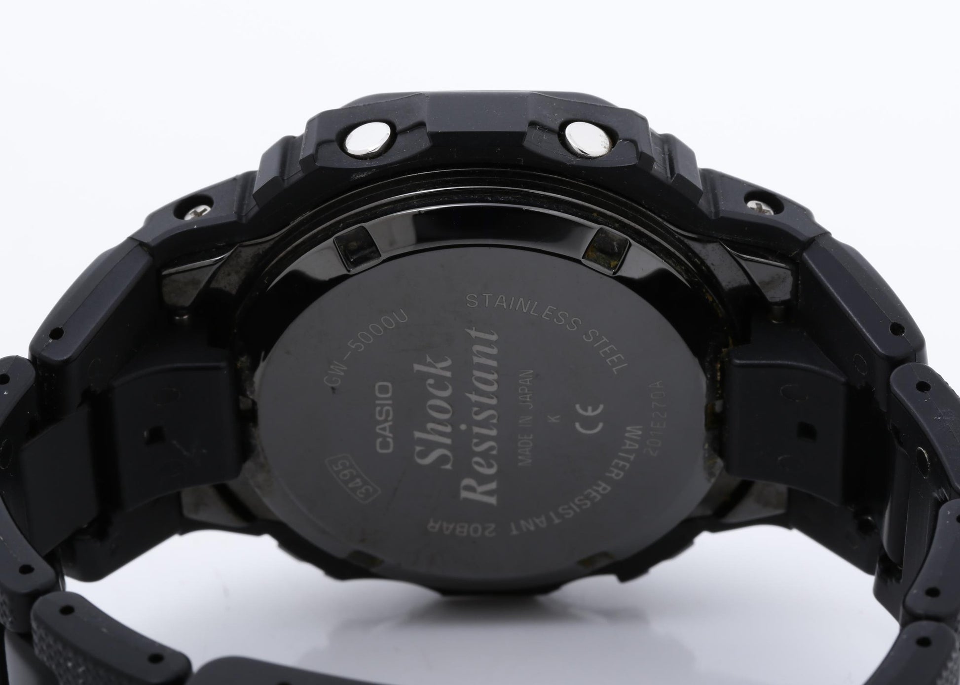 CASIO カシオ 時計 GSHOCK DIGITAL 5000 SERIES GW5000U ブラック ステンレススチール／樹脂 メンズ デジタル 美品