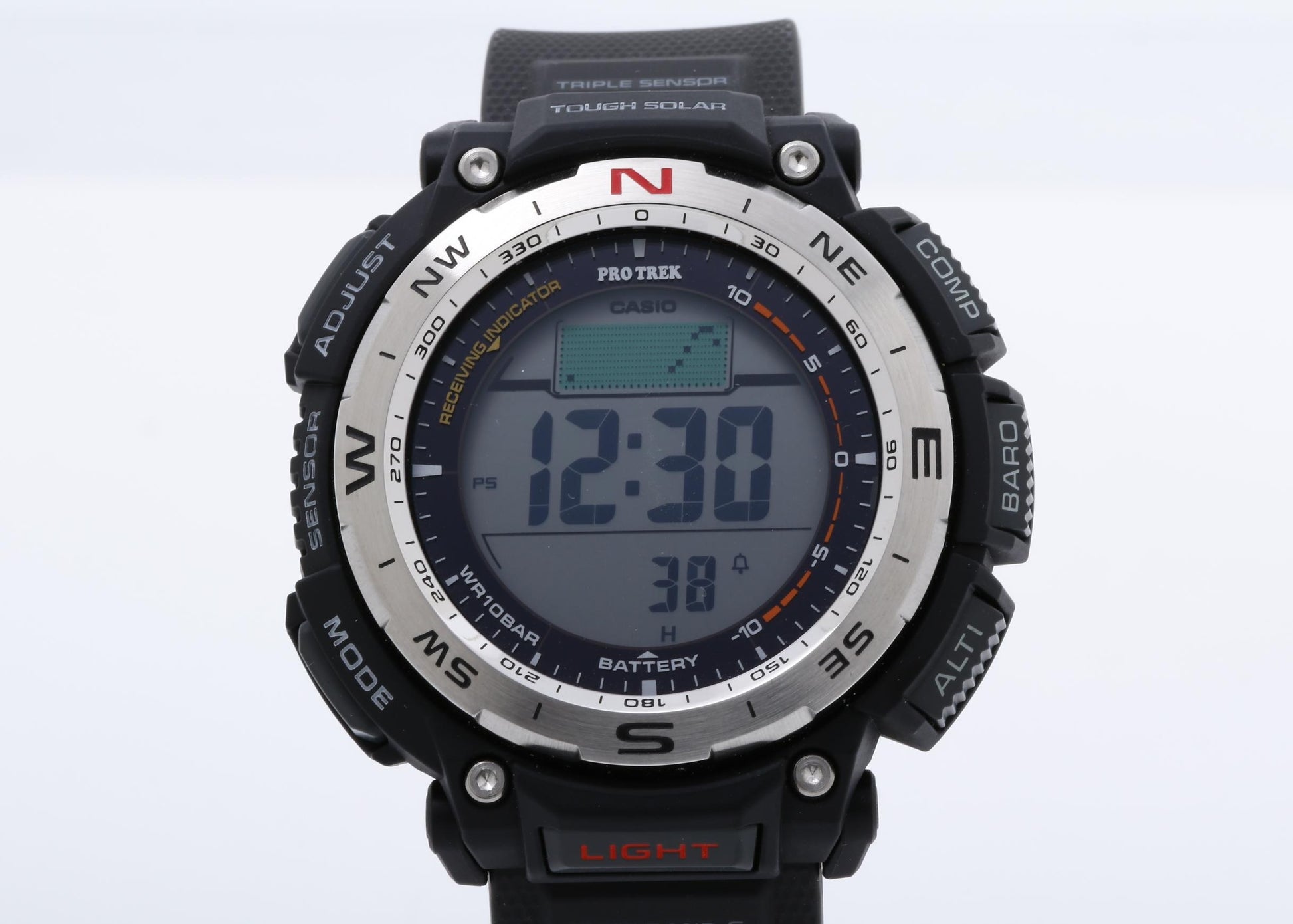 CASIO カシオ 時計 プロトレック Climber Line PRW34001JF ブラック シルバー 樹脂（バイオマス）／ステンレススチール メンズ デジタル 新古未使用展示品