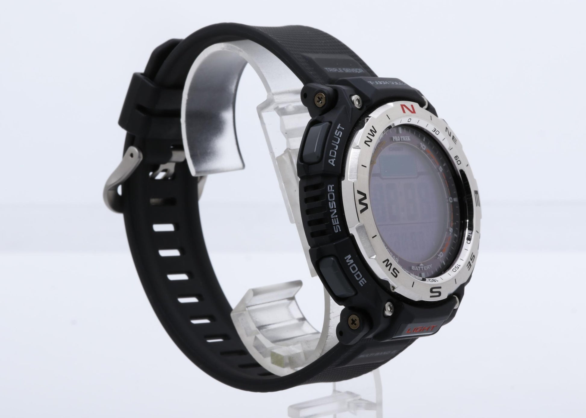 CASIO カシオ 時計 プロトレック Climber Line PRW34001JF ブラック シルバー 樹脂（バイオマス）／ステンレススチール メンズ デジタル 新古未使用展示品