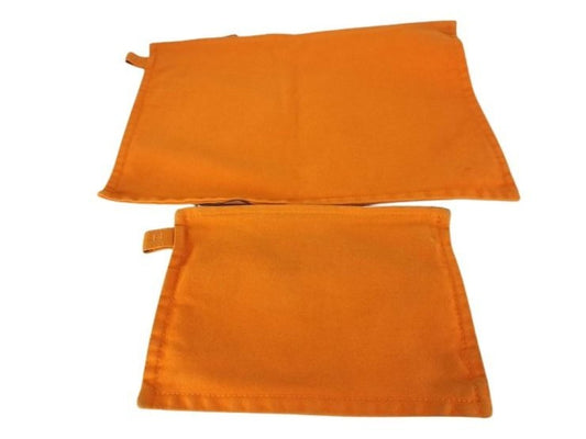 HERMES エルメス ポーチ ボラボラ オレンジ系 キャンバス ユニセックス 美品