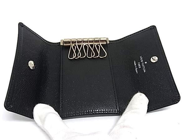 LOUIS VUITTON ルイヴィトン キーケース ミュルティクレ6 M63812 ノワール(ブラック)系 エピ ユニセックス 6連 シルバー金具 美品
