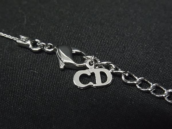ChristianDior ディオール ネックレス シルバー系 メタル レディース ロゴ 美品