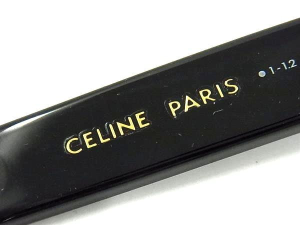 CELINE セリーヌ サングラス マカダム CL40217U ブラック系×レンズ クリアブラウン系 プラスチック ユニセックス 美品