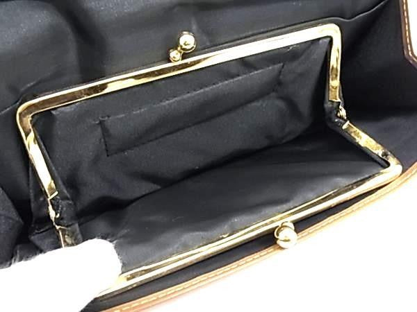ChristianDior ディオール 長財布 ブラウン系 PVCレザー レディース ヴィンテージ ハニカム柄 がま口 二つ折り 美品