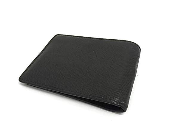 LOUIS VUITTON ルイヴィトン 二つ折り財布 ポルトフォイユ パンス M62978 ノワール(ブラック)系 タイガ メンズ 美品