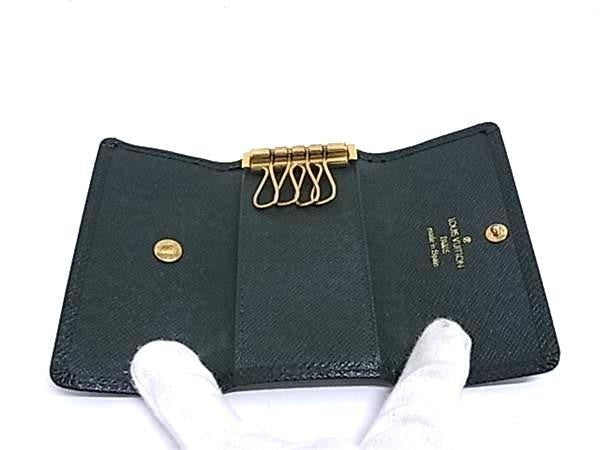 LOUIS VUITTON ルイヴィトン キーケース ミュルティクレ4 M30524 エピセア(グリーン)系 タイガ メンズ 4連 ゴールド金具 美品