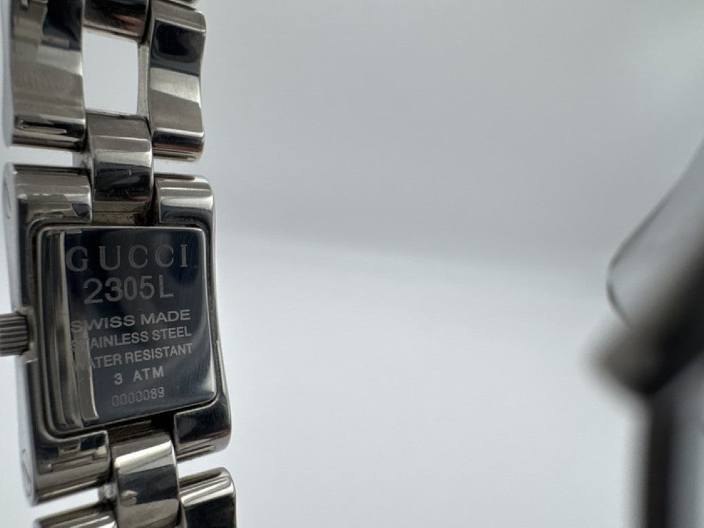 GUCCI グッチ 腕時計 2305L ブラック シルバー系 ステンレス レディース 美品