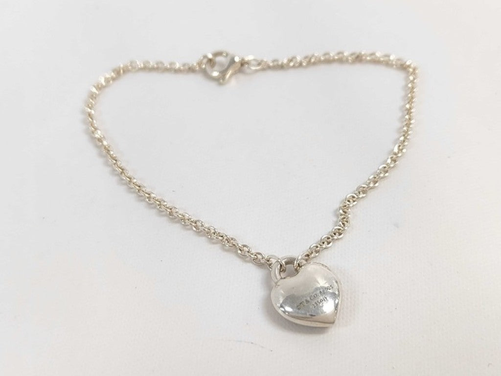 Tiffany&Co. ティファニー ブレスレット リターントゥ フルハート シルバー系 SV925 レディース 美品