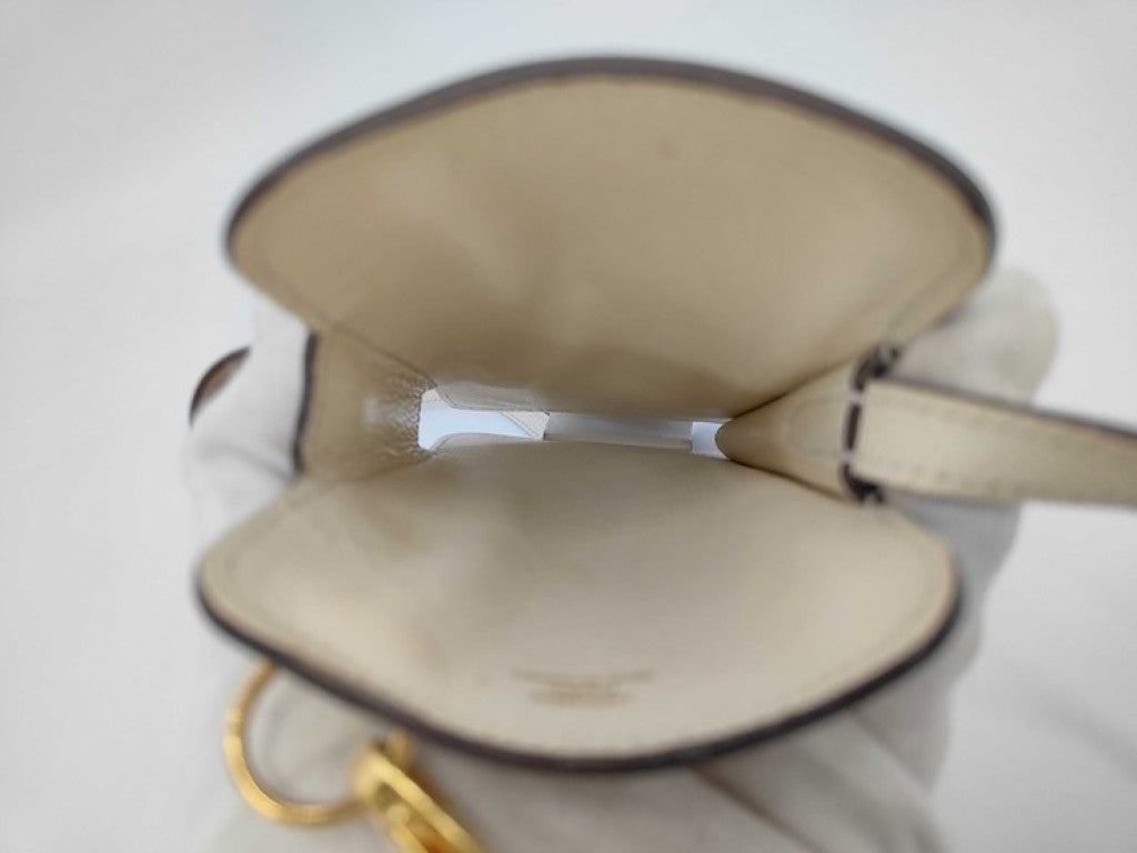 HERMES エルメス フォンケース ウェイ ナタ ルージュセリエ ジョーヌナプル（ホワイト系 ブラウン系 イエロー系） ヴォーエプソン レディース ゴールド金具 美品