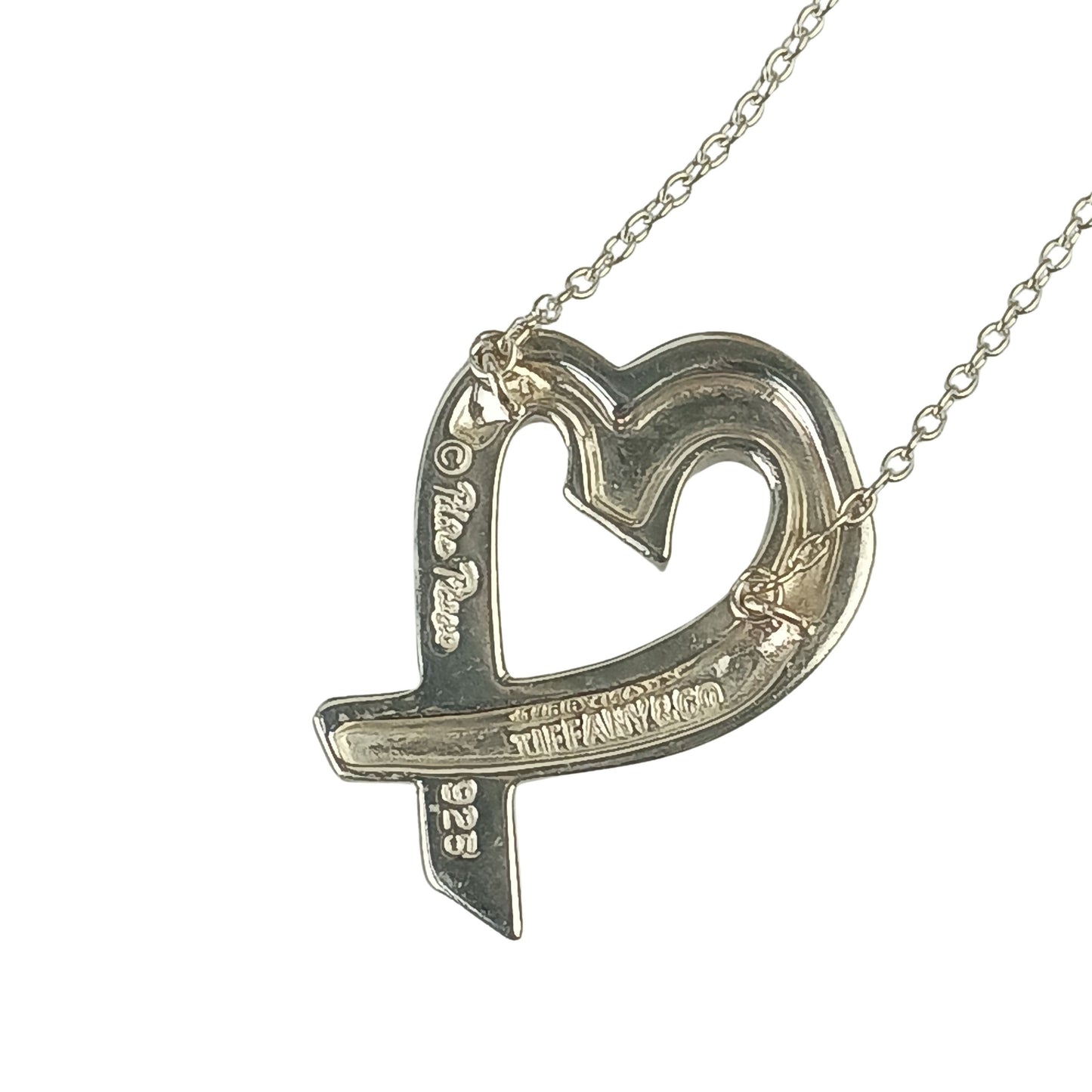 TIFFANY＆Co ティファニー ネックレス パロマピカソ ラビングハート ビッグ シルバー系 SV925 レディース 美品