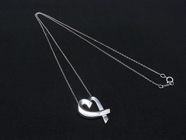 TIFFANY＆Co ティファニー ネックレス パロマピカソ ラビングハート ビッグ シルバー系 SV925 レディース 美品