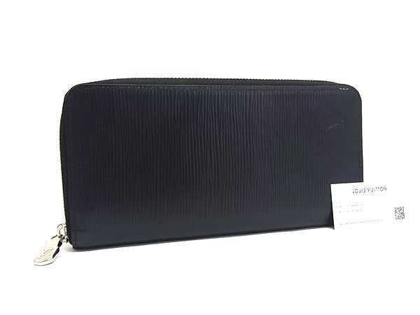 LOUIS VUITTON ルイヴィトン 長財布 エピ ジッピーウォレット ヴェルティカル M60965 ノワール系 レザー メンズ ラウンドファスナー シルバー金具 超美品