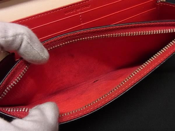 Christian Louboutin クリスチャンルブタン 長財布 マカロン ウォレット 1175108 POUDRE系 カーフレザー レディース リストレット スタッズ シルバー金具 美品