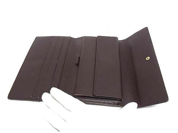 LOUIS VUITTON ルイヴィトン 長財布 ダミエ ポルトトレゾール インターナショナル N61215 ブラウン系 PVC レザー ユニセックス 三つ折り財布 ゴールド金具