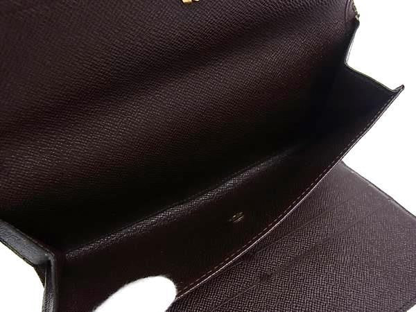 LOUIS VUITTON ルイヴィトン 長財布 ダミエ ポルトトレゾール インターナショナル N61215 ブラウン系 PVC レザー ユニセックス 三つ折り財布 ゴールド金具