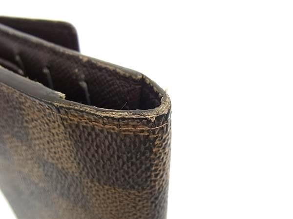 LOUIS VUITTON ルイヴィトン 長財布 ダミエ ポルトトレゾール インターナショナル N61215 ブラウン系 PVC レザー ユニセックス 三つ折り財布 ゴールド金具