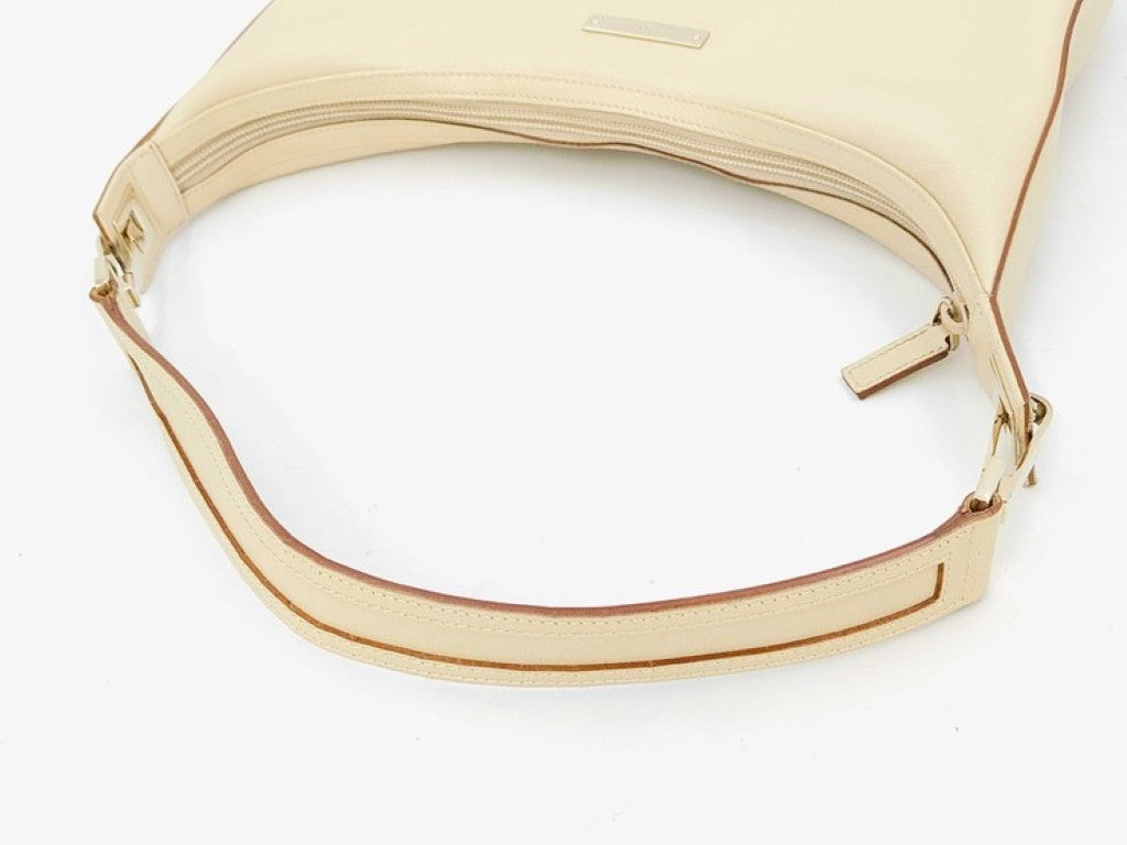 GUCCI グッチ ショルダーバッグ 001 4204 ベージュ系 レザー レディース ワンハンドル 美品