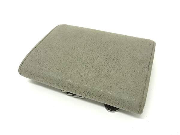 STELLA McCARTNEY ステラ マッカートニー コインケース ファラベラ 391836 グレー系 エコレザー レディース シルバー金具 美品