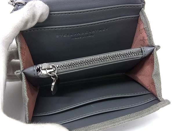 STELLA McCARTNEY ステラ マッカートニー コインケース ファラベラ 391836 グレー系 エコレザー レディース シルバー金具 美品