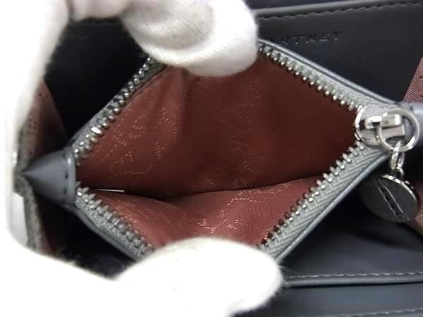 STELLA McCARTNEY ステラ マッカートニー コインケース ファラベラ 391836 グレー系 エコレザー レディース シルバー金具 美品