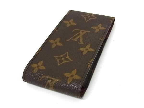 LOUIS VUITTON ルイヴィトン シガレットケース エテュイ シガレット M63024 ブラウン系 モノグラムキャンバス レザー ユニセックス 美品