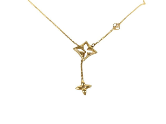 LOUIS VUITTON ルイヴィトン ネックレス フラワーグラム M01234 ゴールド系 メタル レディース 美品