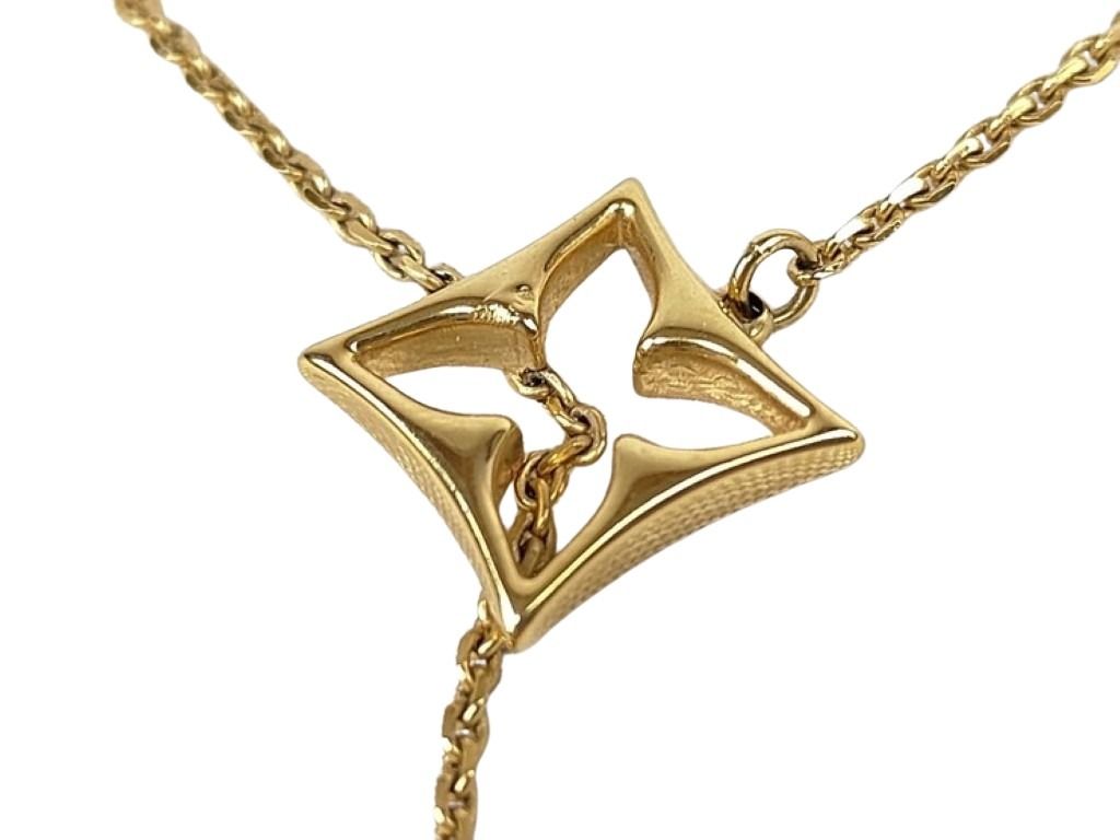 LOUIS VUITTON ルイヴィトン ネックレス フラワーグラム M01234 ゴールド系 メタル レディース 美品