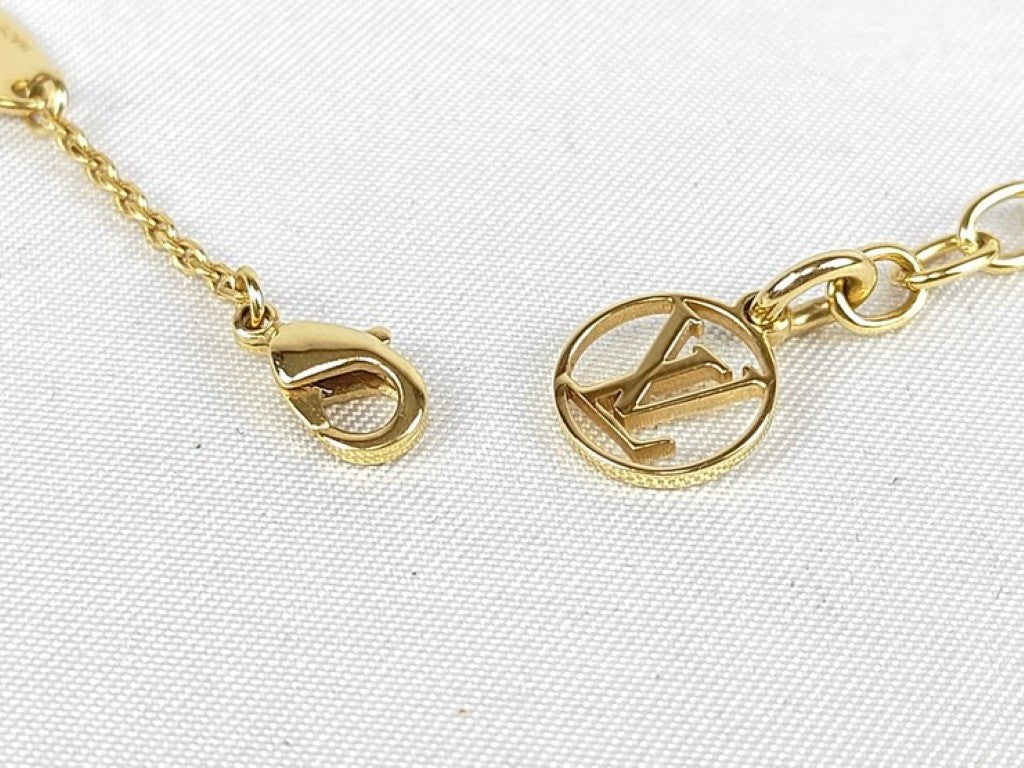 LOUIS VUITTON ルイヴィトン ネックレス フラワーグラム M01234 ゴールド系 メタル レディース 美品