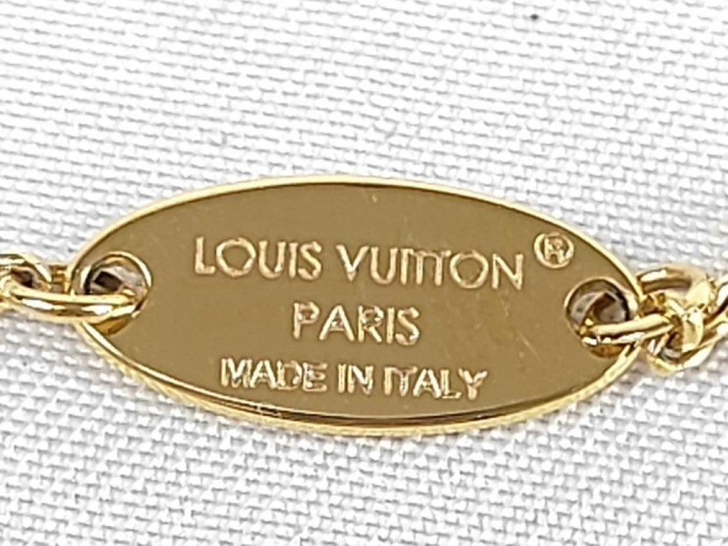 LOUIS VUITTON ルイヴィトン ネックレス フラワーグラム M01234 ゴールド系 メタル レディース 美品