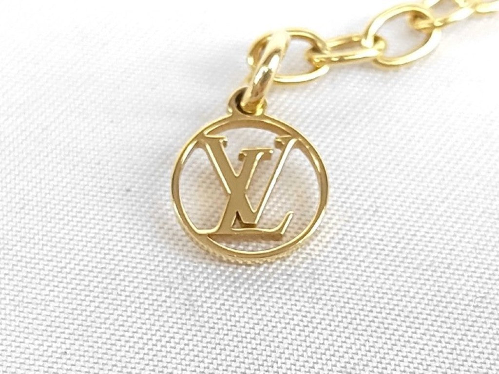 LOUIS VUITTON ルイヴィトン ネックレス フラワーグラム M01234 ゴールド系 メタル レディース 美品