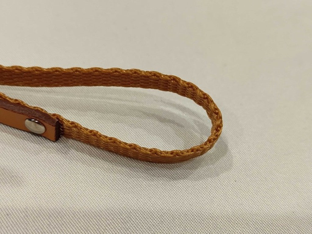 PRADA プラダ ストラップ 携帯ストラップ 1AR101 ブラウン系 ナイロン×レザー ユニセックス 美品