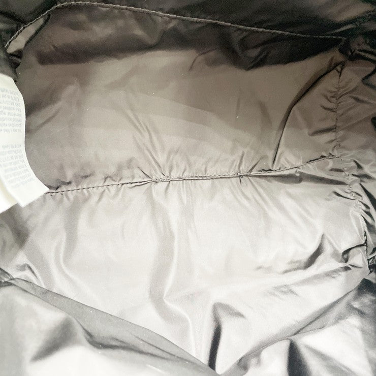 MONCLER モンクレール ショルダーバッグ DIST I109B5D00007 ブラック ブラウン系 ナイロン×レザー レディース シルバー金具 美品