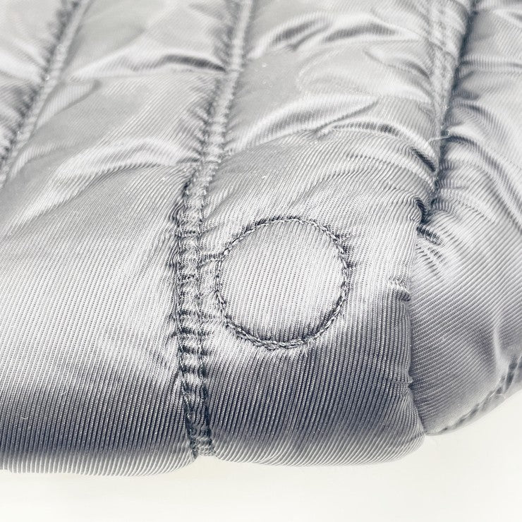 MONCLER モンクレール ショルダーバッグ DIST I109B5D00007 ブラック ブラウン系 ナイロン×レザー レディース シルバー金具 美品
