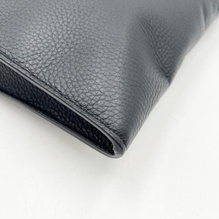 LOUIS VUITTON ルイヴィトン クラッチバッグ ポシェット ジュール GM M67768 ノワール(ブラック)系 トリヨンレザー ユニセックス シルバー金具 美品