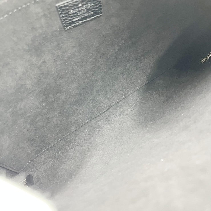 LOUIS VUITTON ルイヴィトン クラッチバッグ ポシェット ジュール GM M67768 ノワール(ブラック)系 トリヨンレザー ユニセックス シルバー金具 美品