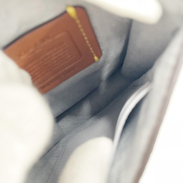 COACH コーチ ショルダーバッグ フォン クロスボディバッグ CH815 ブルーグレー系 レザー レディース スマホショルダー シルバー金具 超美品